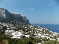 Capri blue excusive sea view Royalty Free Stock Photo